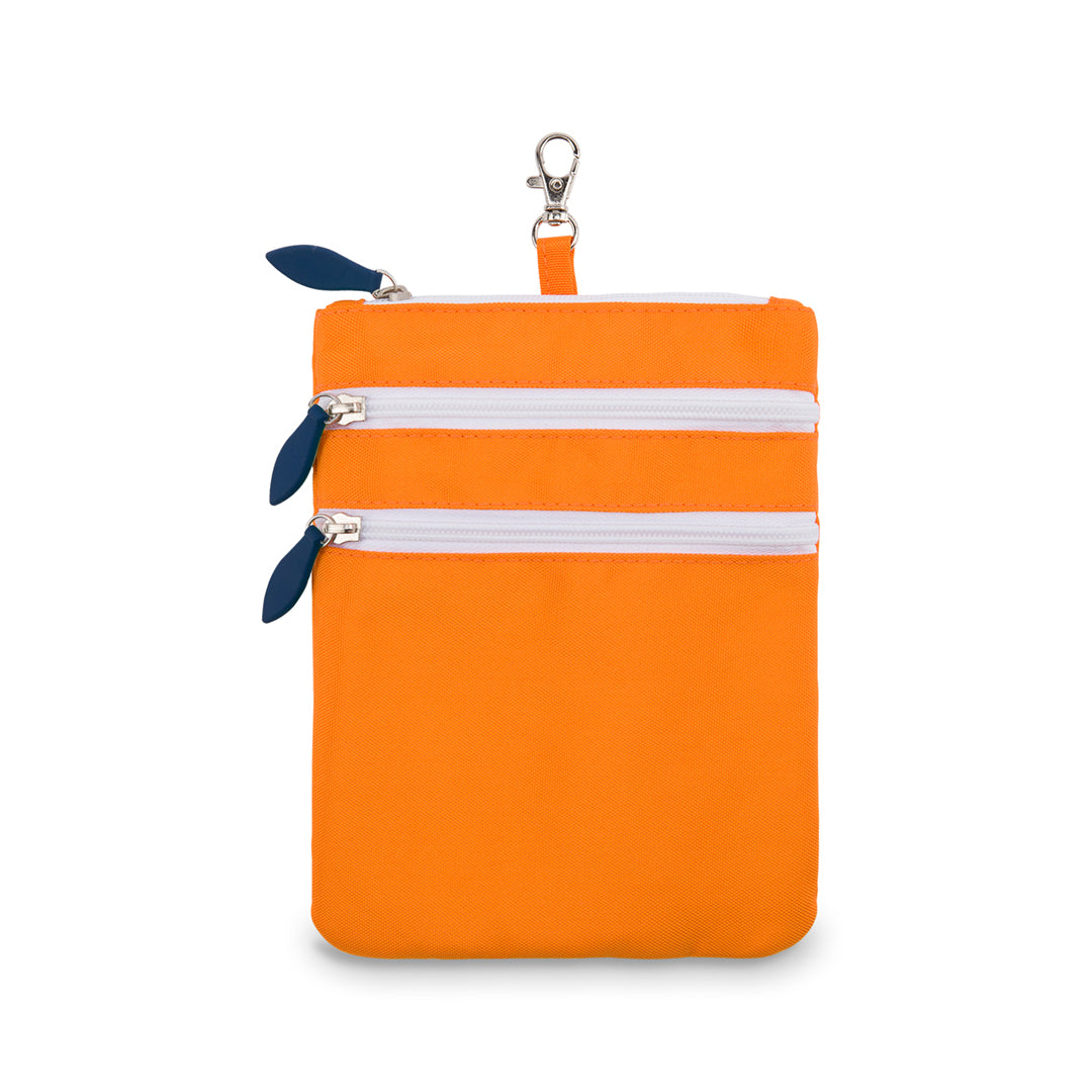 orange small tee pouch