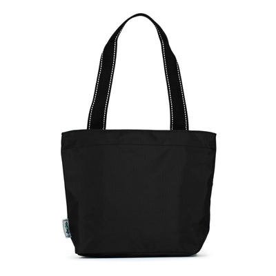 front view of black mini surfside tote