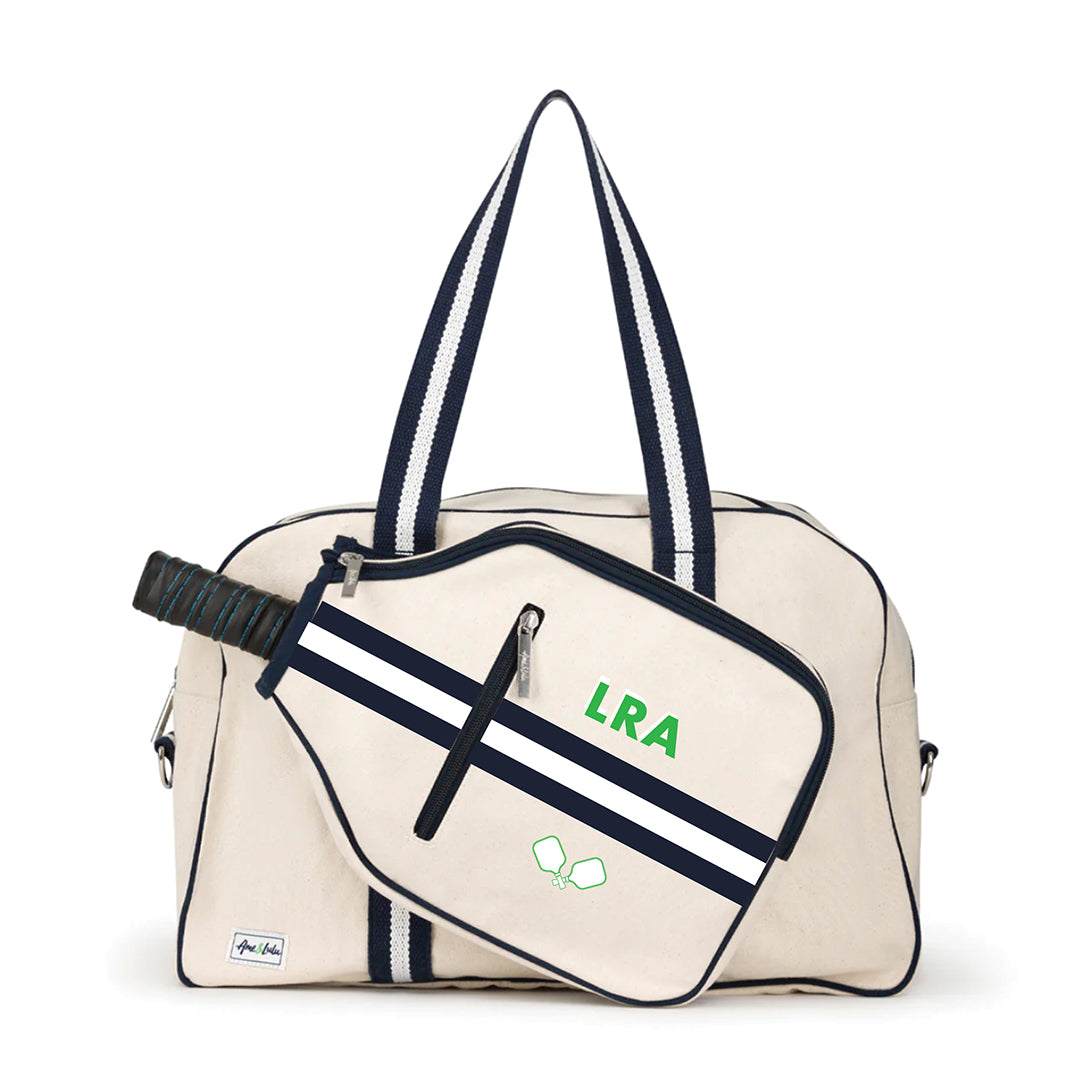 Hand Painted Hamptons Pickleball Bag