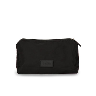 Back view of all black everyday pouch