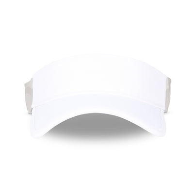 front view of grey camo womens visor