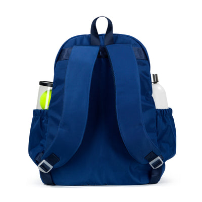 back view of navy pickleball backpack