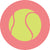 Coral Tennis Patches / Extra Small