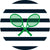 Navy Rally Stripes / Extra Small