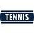 Navy White Tennis Sweater / Extra Small