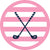 Pink Fairway Stripes / Extra Small