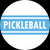 White Light Blue Pickleball / Extra Small